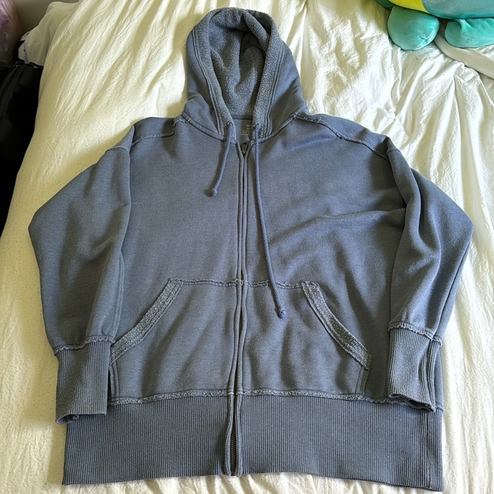 Aerie Fleece-Of-Mind Overszied Full Zip Sweatshirt